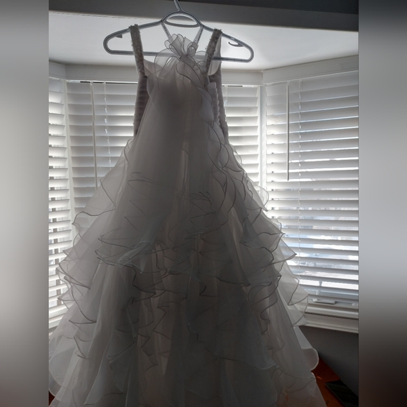 Flower Girl / Communion dress and matching veil - Picture 4 of 6